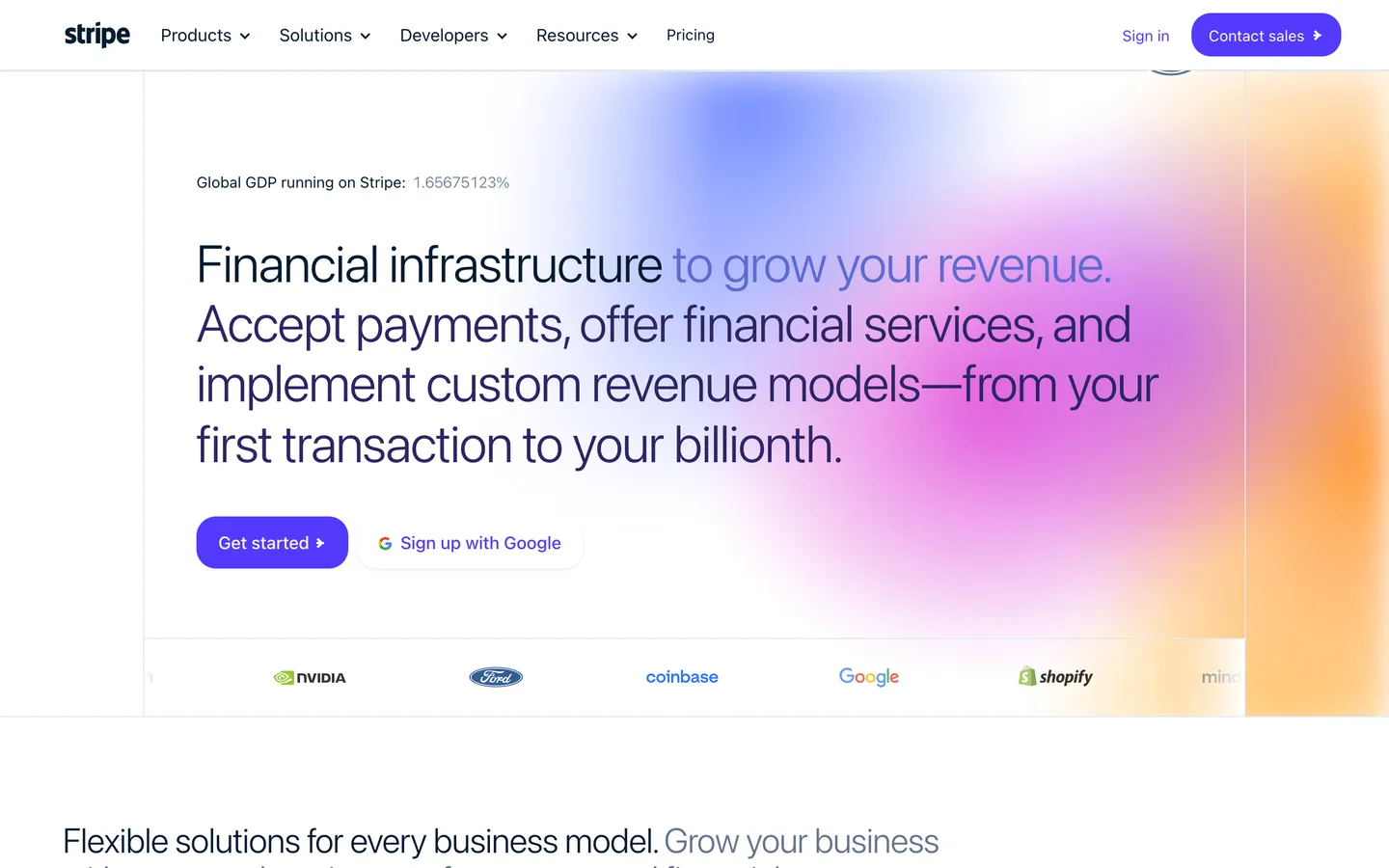 stripe.com rebuilt by the clonesite AI website cloner